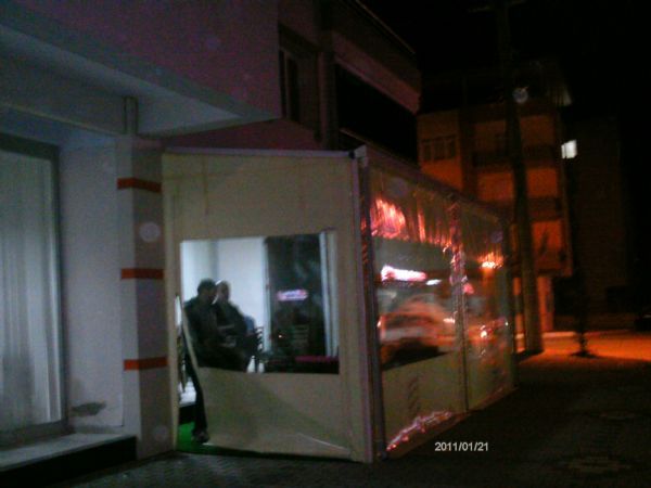 Torbalı kıraathane sabit kapama Fermuarlı seffaf