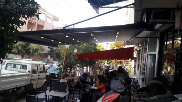 Narlıdere Braders Cafe Otomatik Pergola sistem