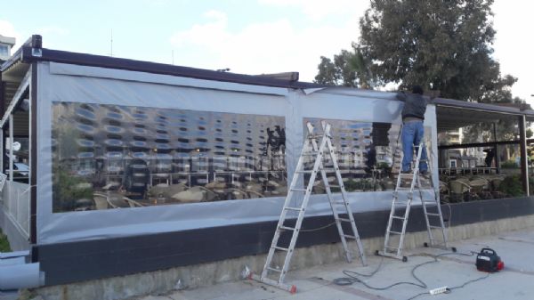 Tersane Cafe Karsıyaka Seffaf Kapama