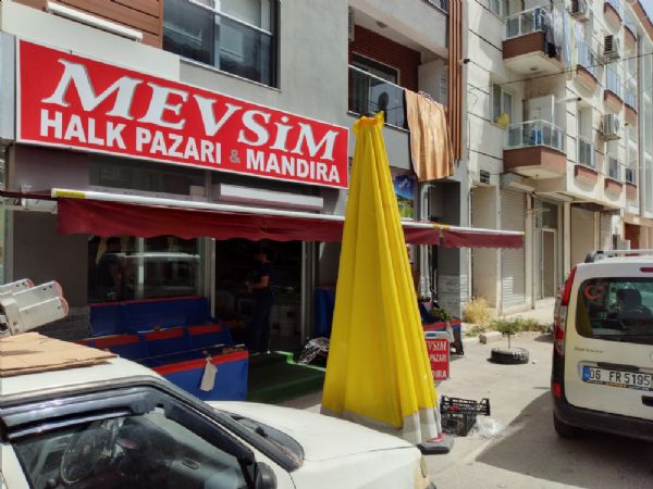 Gediz Mevsim Halkpazarı Mafsallı tente